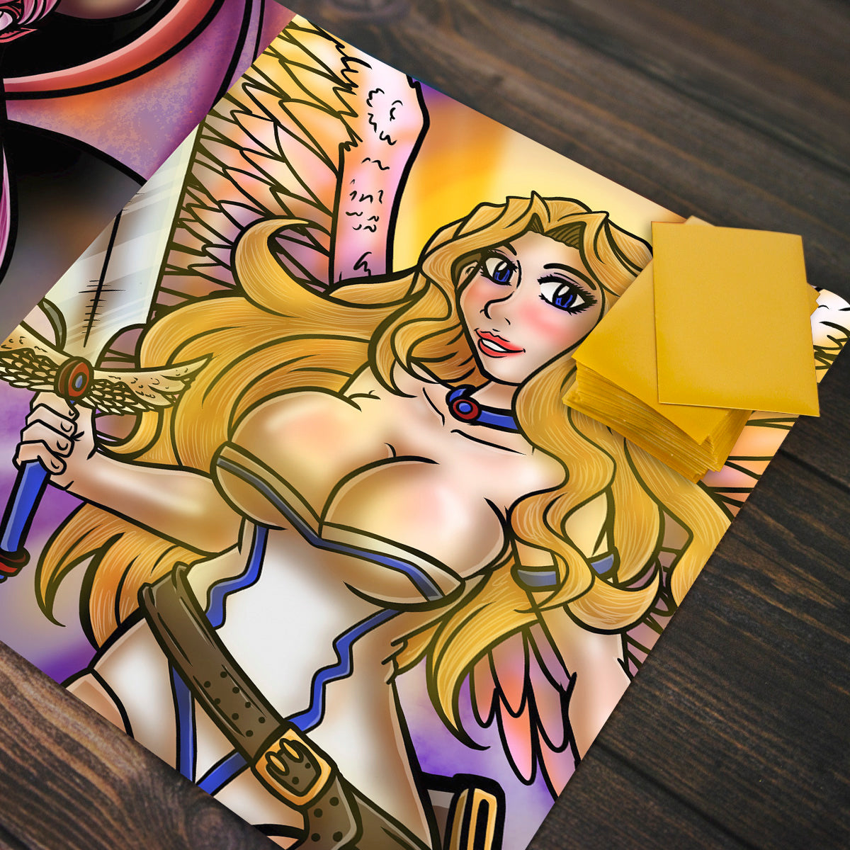 The Angel and The Demon Playmat - Premium Playmat from Inked Gaming - Just $34.99! Shop now at Game Crave Tournament Store