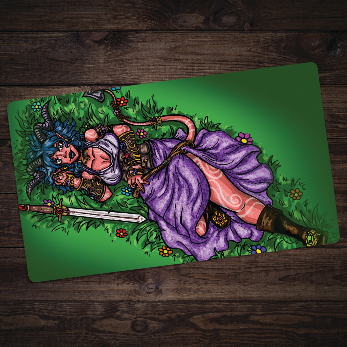 Tiefling Hero Playmat - Premium Playmat from Inked Gaming - Just $34.99! Shop now at Game Crave Tournament Store