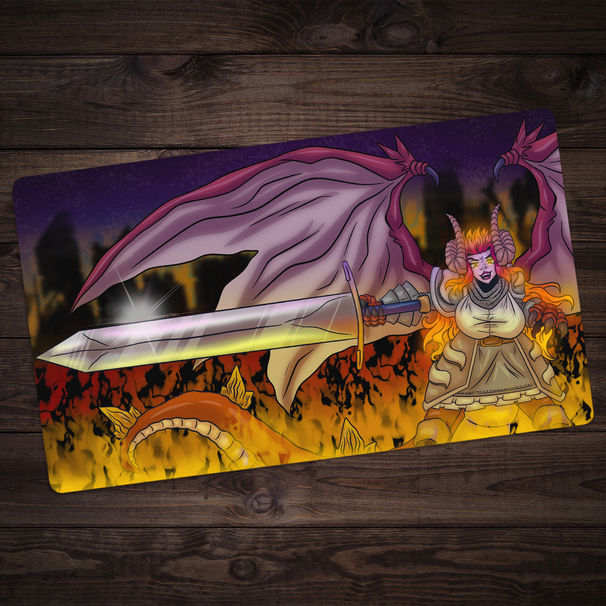 Watch the World Burn Playmat - Premium Playmat from Inked Gaming - Just $34.99! Shop now at Game Crave Tournament Store