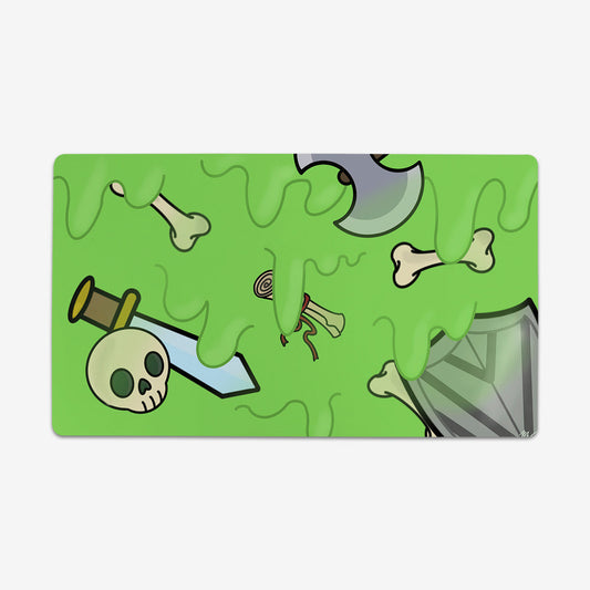 Slimy Remains and Weapons Playmat - Premium Playmat from Inked Gaming - Just $34.99! Shop now at Game Crave Tournament Store