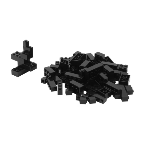 Make It Blocks - Plastic Building Blocks, Assorted Colors, 100-pc Pack.