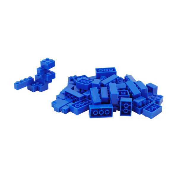 Make It Blocks - Plastic Building Blocks, Assorted Colors, 100-pc Pack.