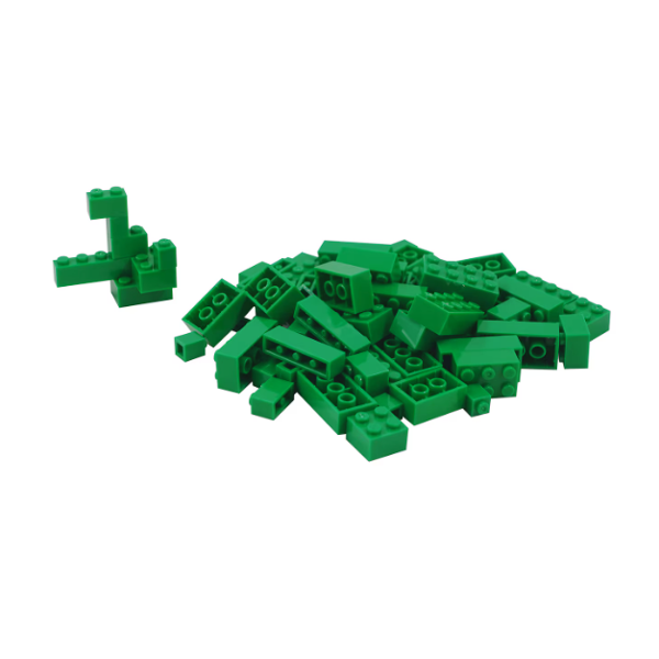 Make It Blocks - Plastic Building Blocks, Assorted Colors, 100-pc Pack.