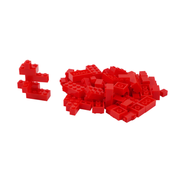 Make It Blocks - Plastic Building Blocks, Assorted Colors, 100-pc Pack.