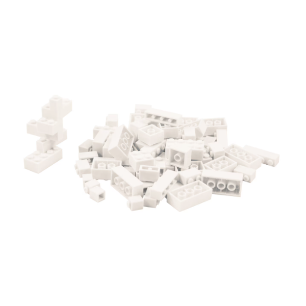 Make It Blocks - Plastic Building Blocks, Assorted Colors, 100-pc Pack.