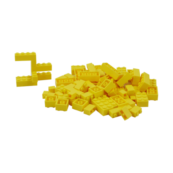 Make It Blocks - Plastic Building Blocks, Assorted Colors, 100-pc Pack.