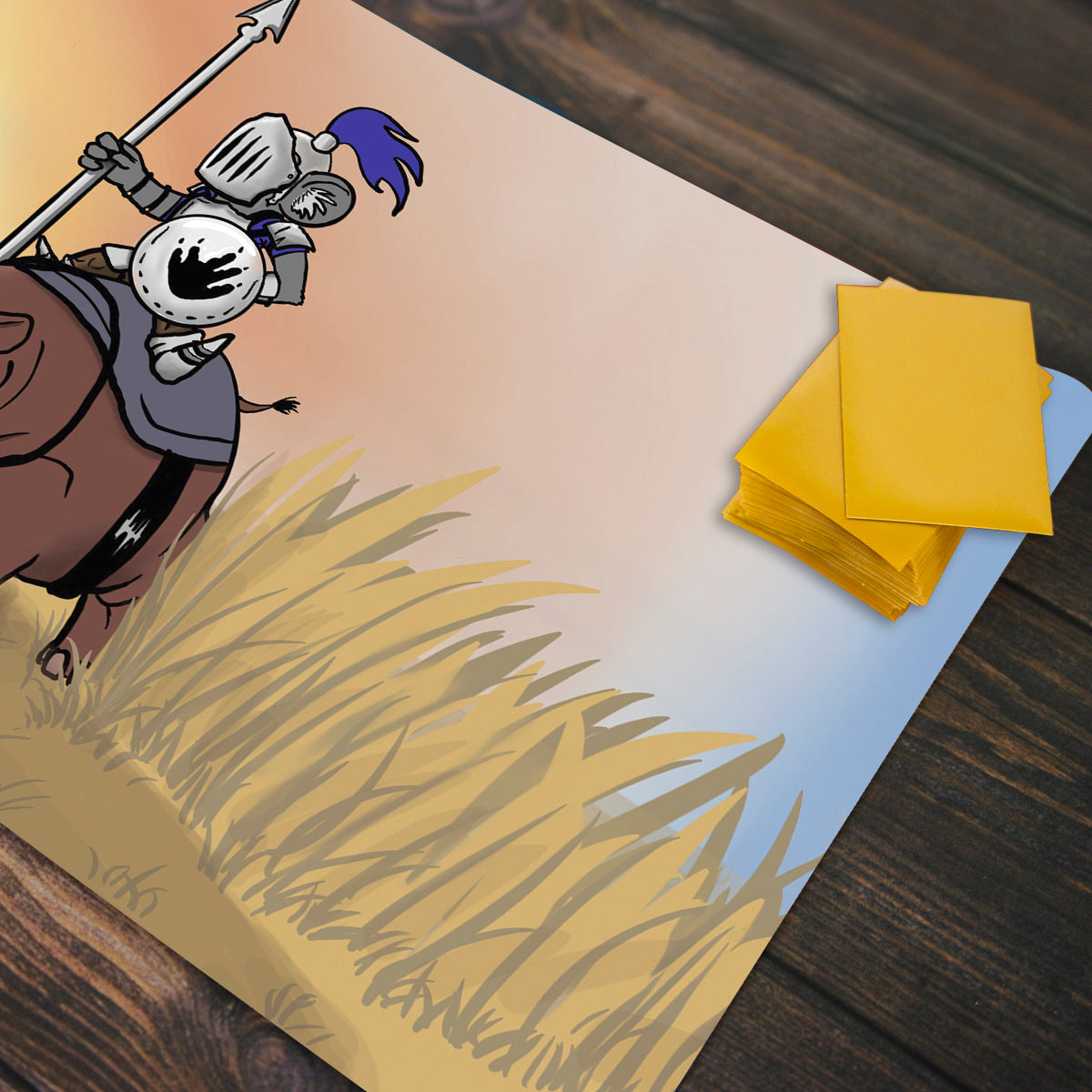 The Hippo Knight Playmat - Premium Playmat from Inked Gaming - Just $34.99! Shop now at Game Crave Tournament Store