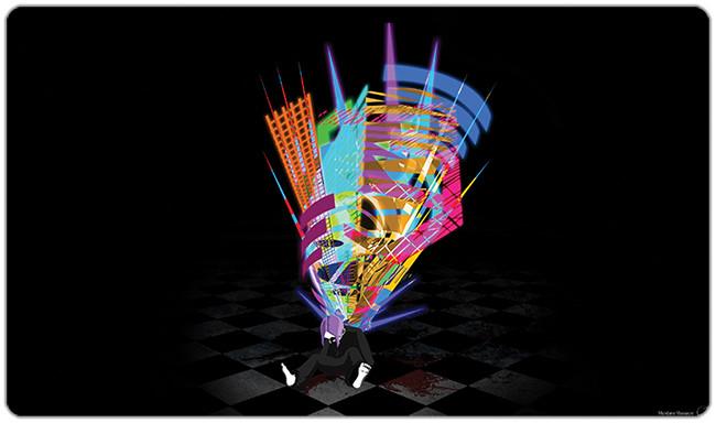 Techno Playmat - Premium Playmat from Inked Gaming - Just $34.99! Shop now at Game Crave Tournament Store