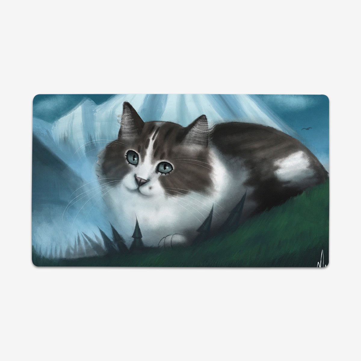 Wild Mountain Cat Playmat - Premium Playmat from Inked Gaming - Just $34.99! Shop now at Game Crave Tournament Store