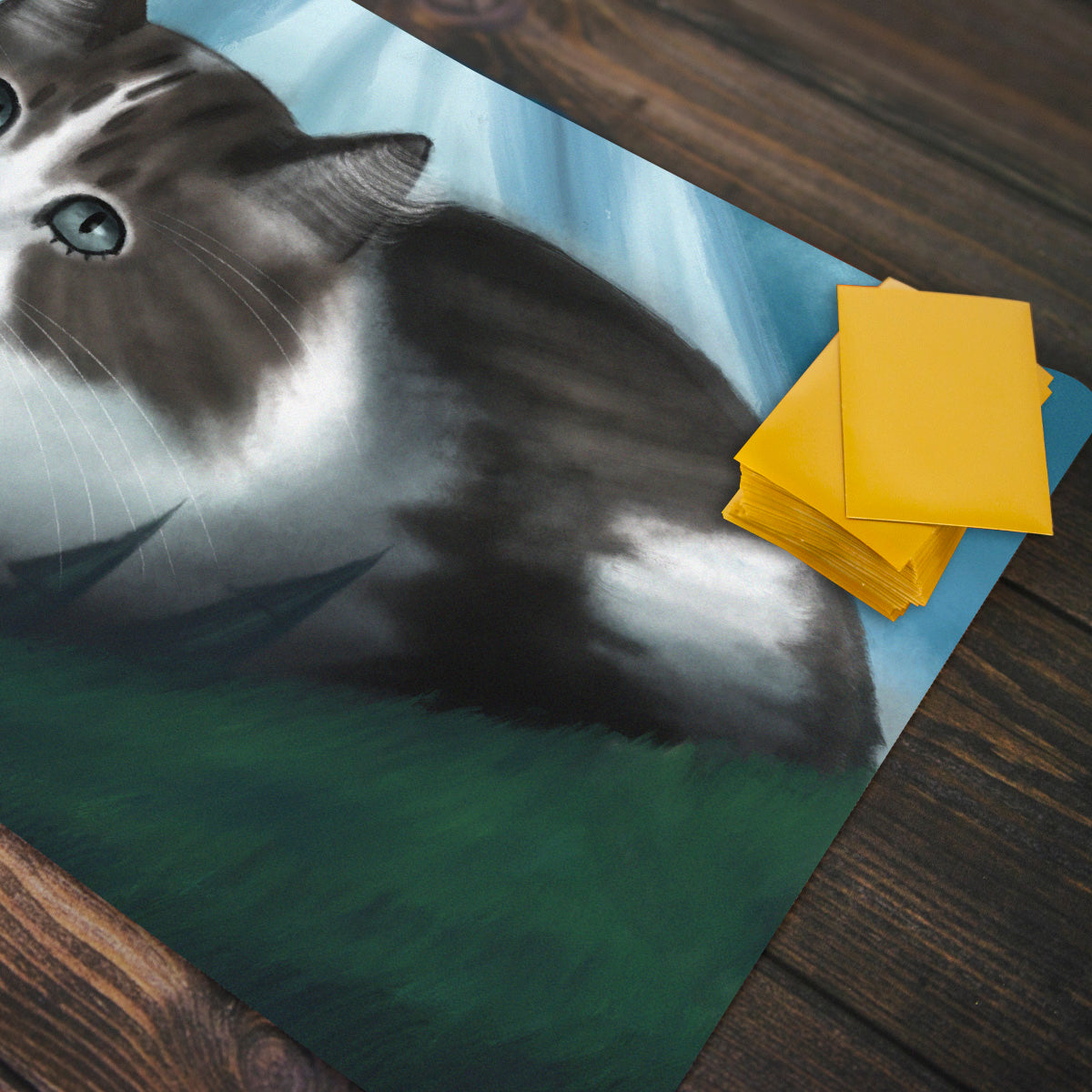 Wild Mountain Cat Playmat - Premium Playmat from Inked Gaming - Just $34.99! Shop now at Game Crave Tournament Store