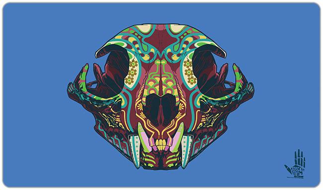 Sugar Lynx Skull Playmat - Premium Playmat from Inked Gaming - Just $34.99! Shop now at Game Crave Tournament Store