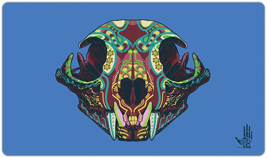 Sugar Lynx Skull Playmat - Premium Playmat from Inked Gaming - Just $34.99! Shop now at Game Crave Tournament Store