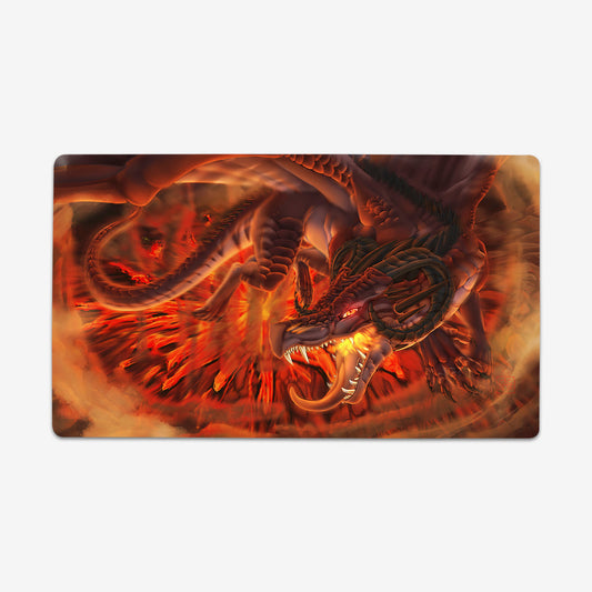 Volcano Dragon Playmat - Premium Playmat from Inked Gaming - Just $34.99! Shop now at Game Crave Tournament Store