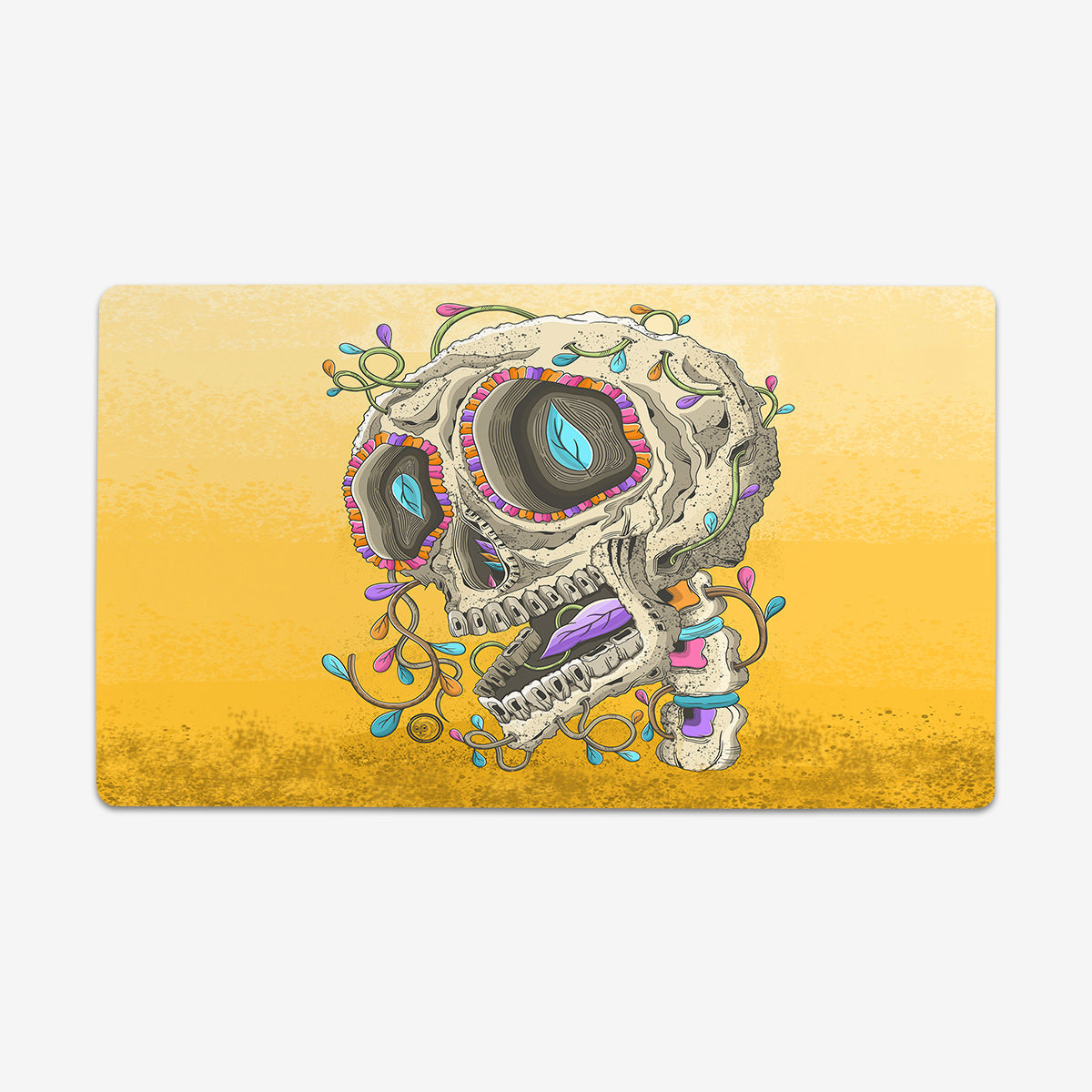 The Fall Colors Skull Playmat - Premium Desk Mat from Inked Gaming - Just $34.99! Shop now at Game Crave Tournament Store