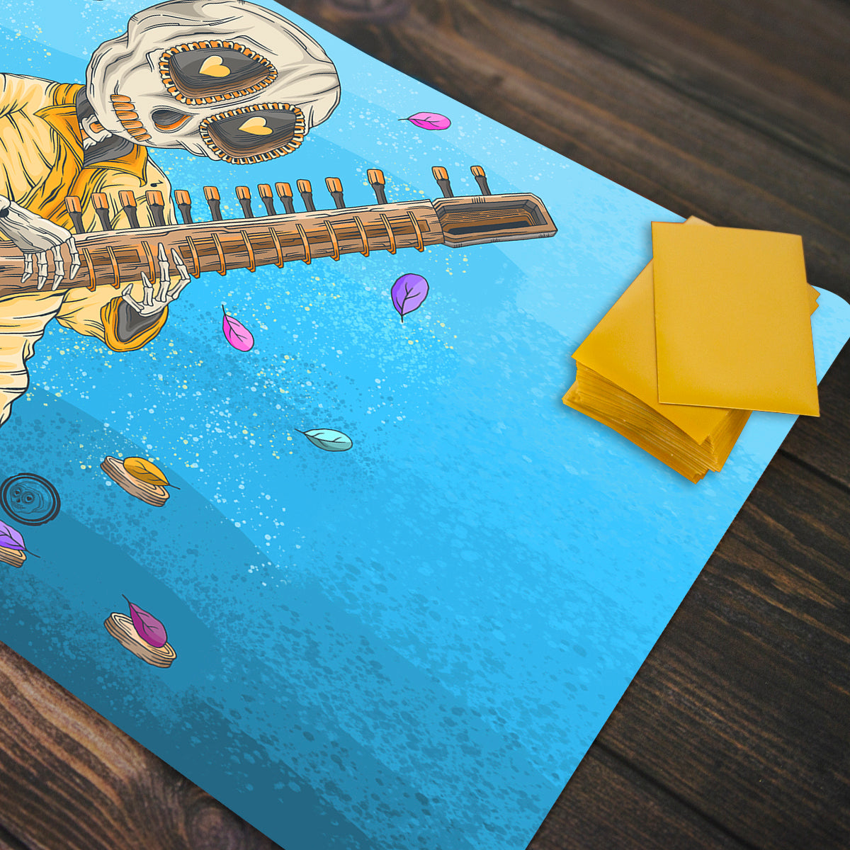 The Indian Sitar Player Playmat - Premium Desk Mat from Inked Gaming - Just $34.99! Shop now at Game Crave Tournament Store