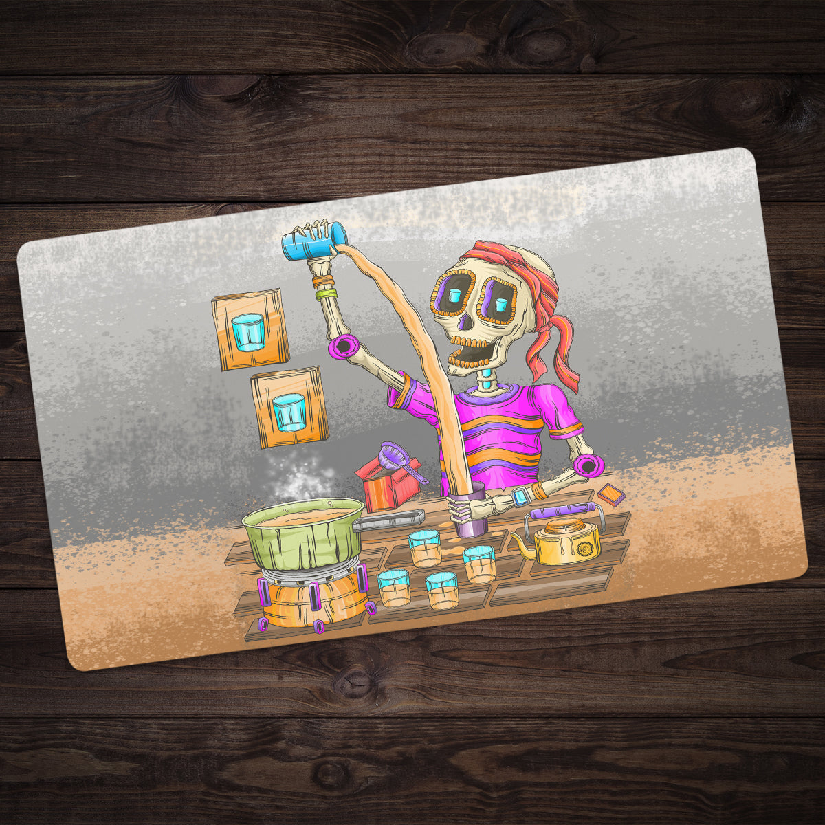 The Indian Tea Man Hustle Playmat - Premium Playmat from Inked Gaming - Just $34.99! Shop now at Game Crave Tournament Store