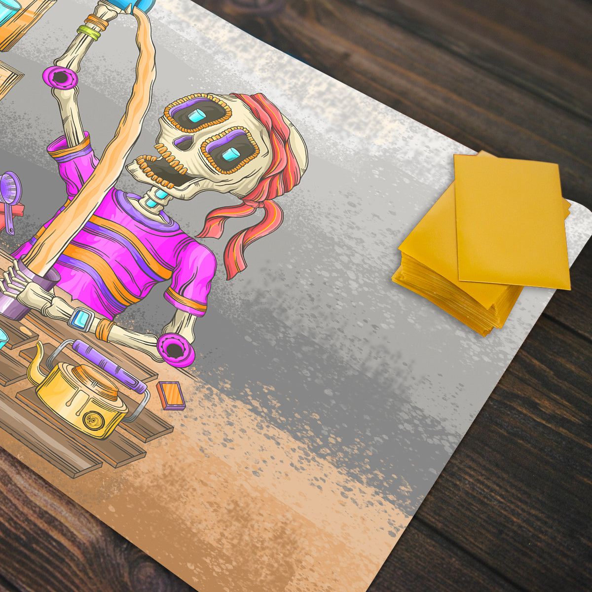 The Indian Tea Man Hustle Playmat - Premium Playmat from Inked Gaming - Just $34.99! Shop now at Game Crave Tournament Store