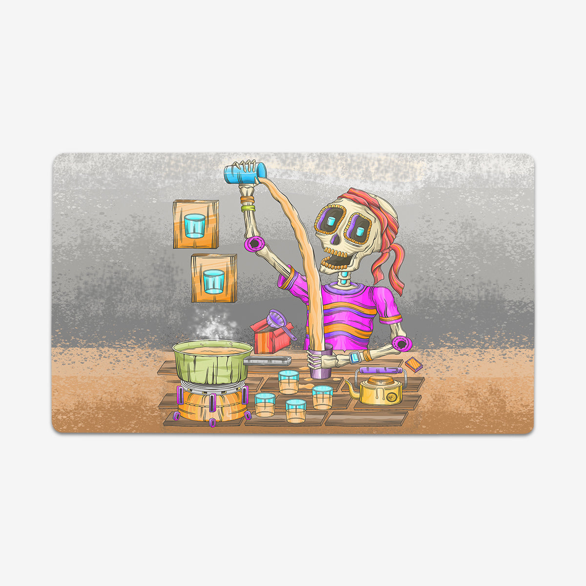 The Indian Tea Man Hustle Playmat - Premium Playmat from Inked Gaming - Just $34.99! Shop now at Game Crave Tournament Store