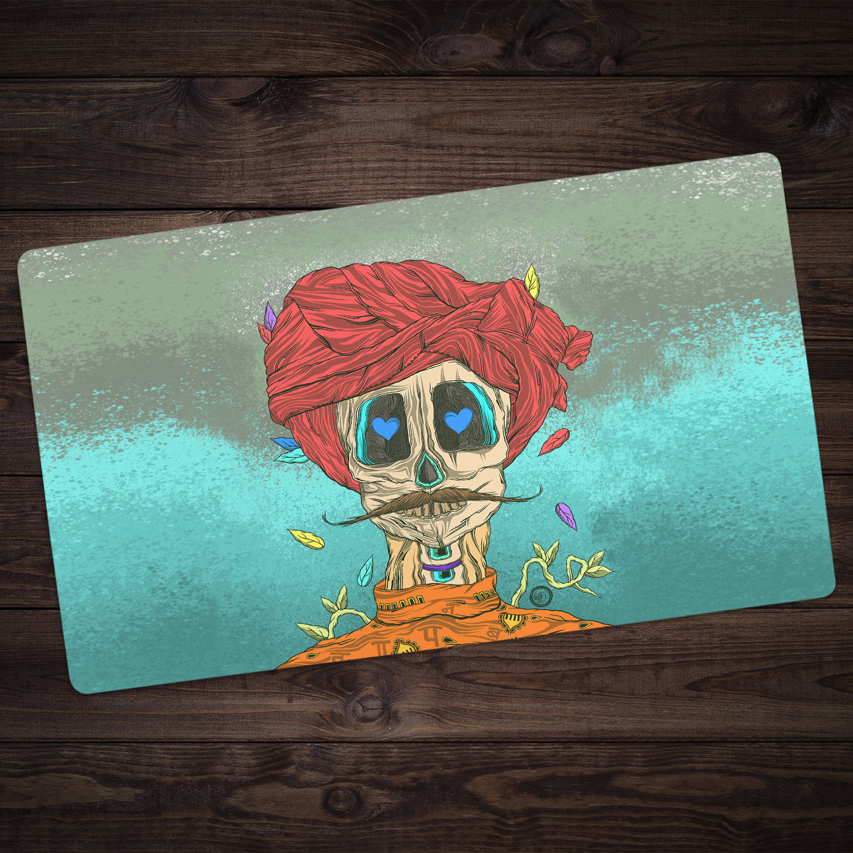 The Red Rural Turban Playmat - Premium Playmat from Inked Gaming - Just $34.99! Shop now at Game Crave Tournament Store
