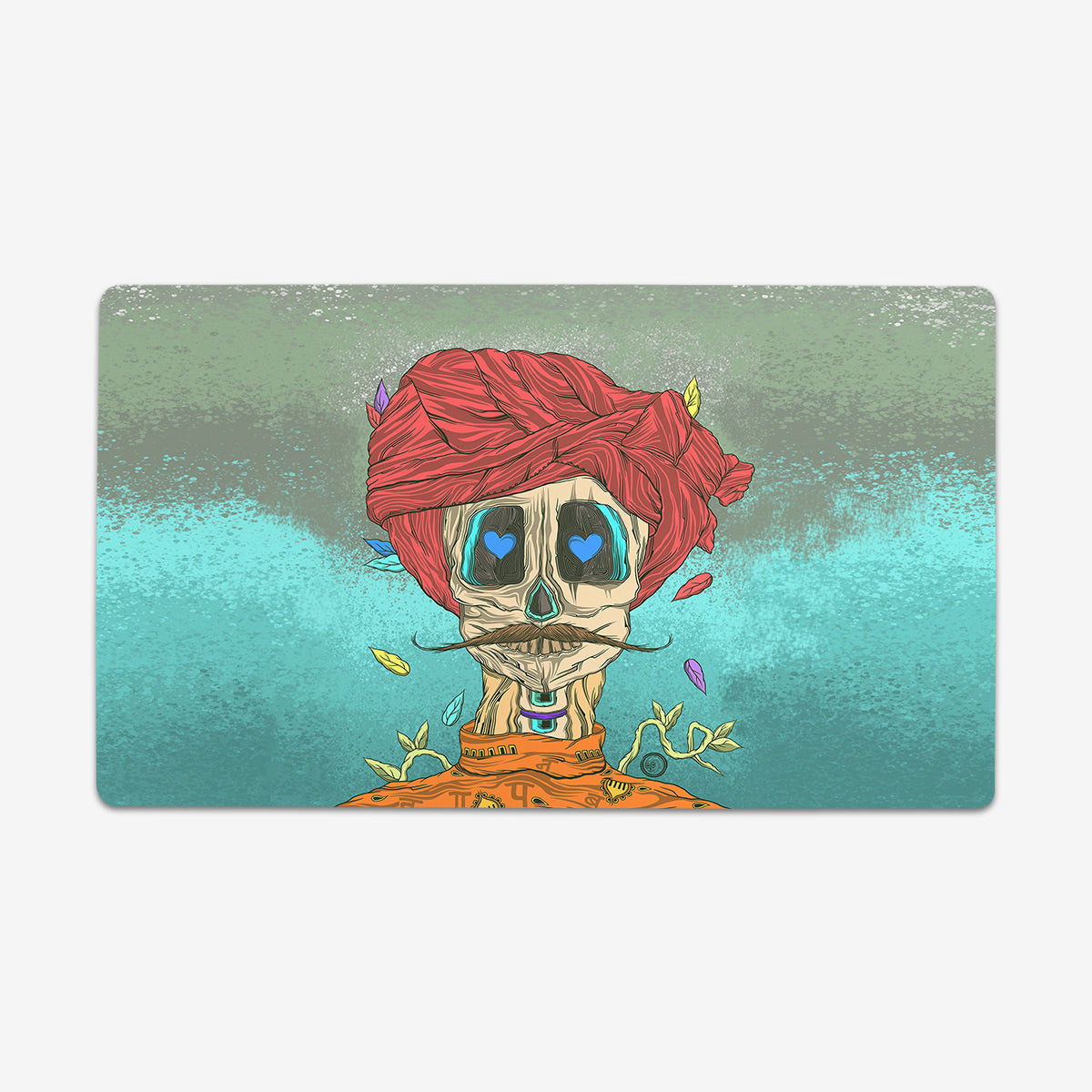 The Red Rural Turban Playmat - Premium Playmat from Inked Gaming - Just $34.99! Shop now at Game Crave Tournament Store