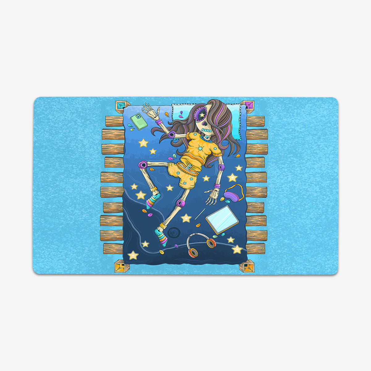 The Skeleton Artist Dreamer Playmat - Premium Desk Mat from Inked Gaming - Just $34.99! Shop now at Game Crave Tournament Store