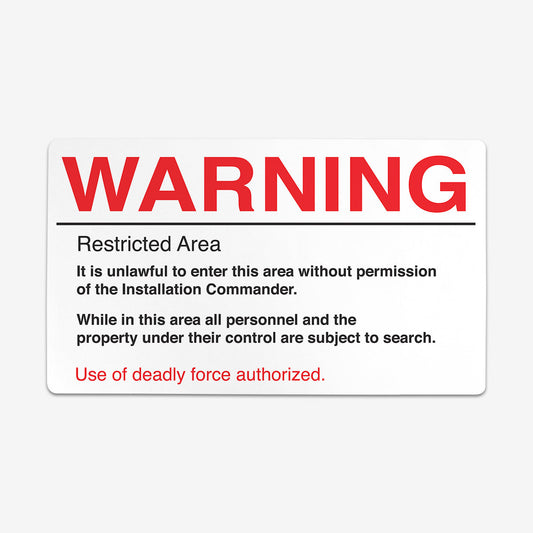 Warning Sign Playmat - Premium Playmat from Inked Gaming - Just $34.99! Shop now at Game Crave Tournament Store