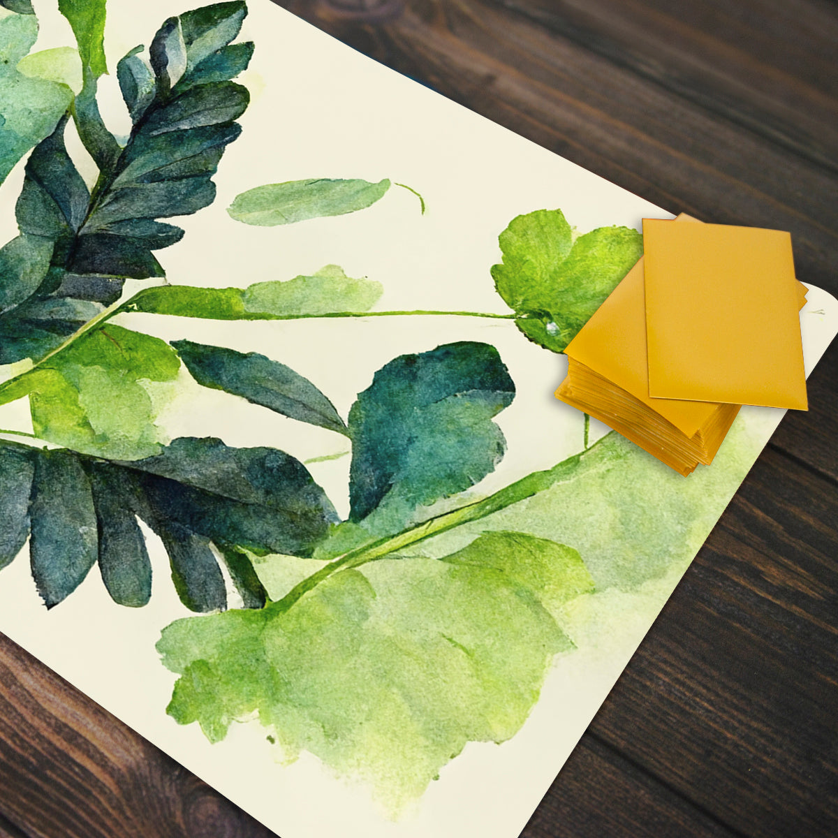 Watercolor Foliage Playmat - Premium Playmat from Inked Gaming - Just $34.99! Shop now at Game Crave Tournament Store