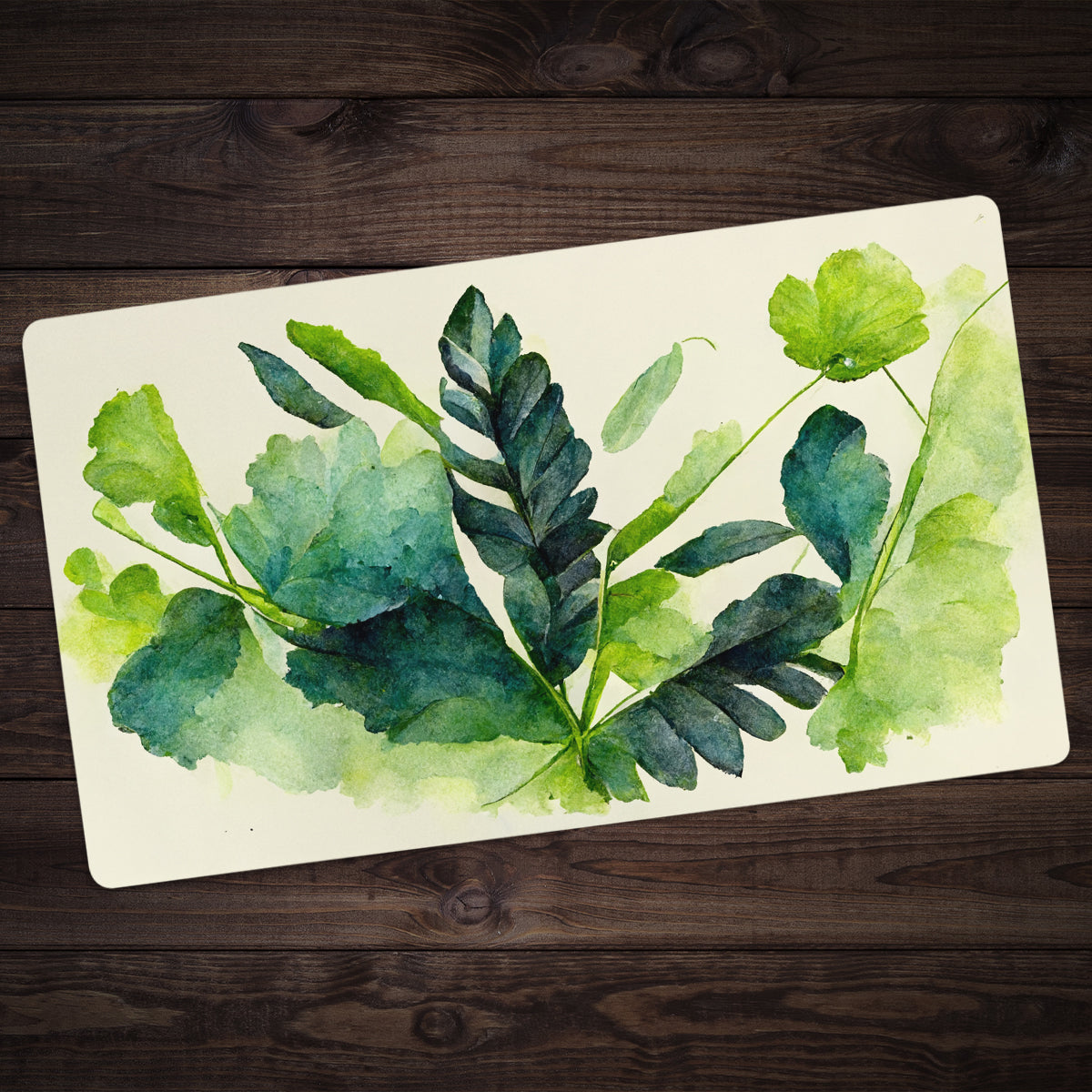 Watercolor Foliage Playmat - Premium Playmat from Inked Gaming - Just $34.99! Shop now at Game Crave Tournament Store