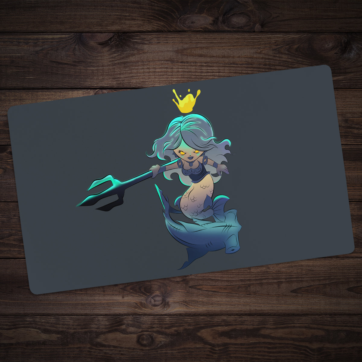 Warrior Mermaid Queen Playmat - Premium Playmat from Inked Gaming - Just $34.99! Shop now at Game Crave Tournament Store