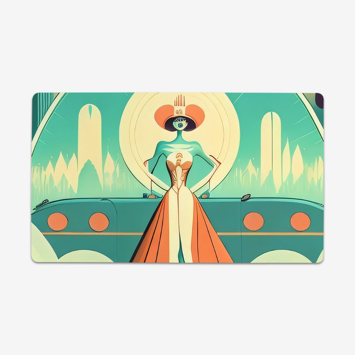 Tech Temptress Playmat - Premium Playmat from Inked Gaming - Just $34.99! Shop now at Game Crave Tournament Store