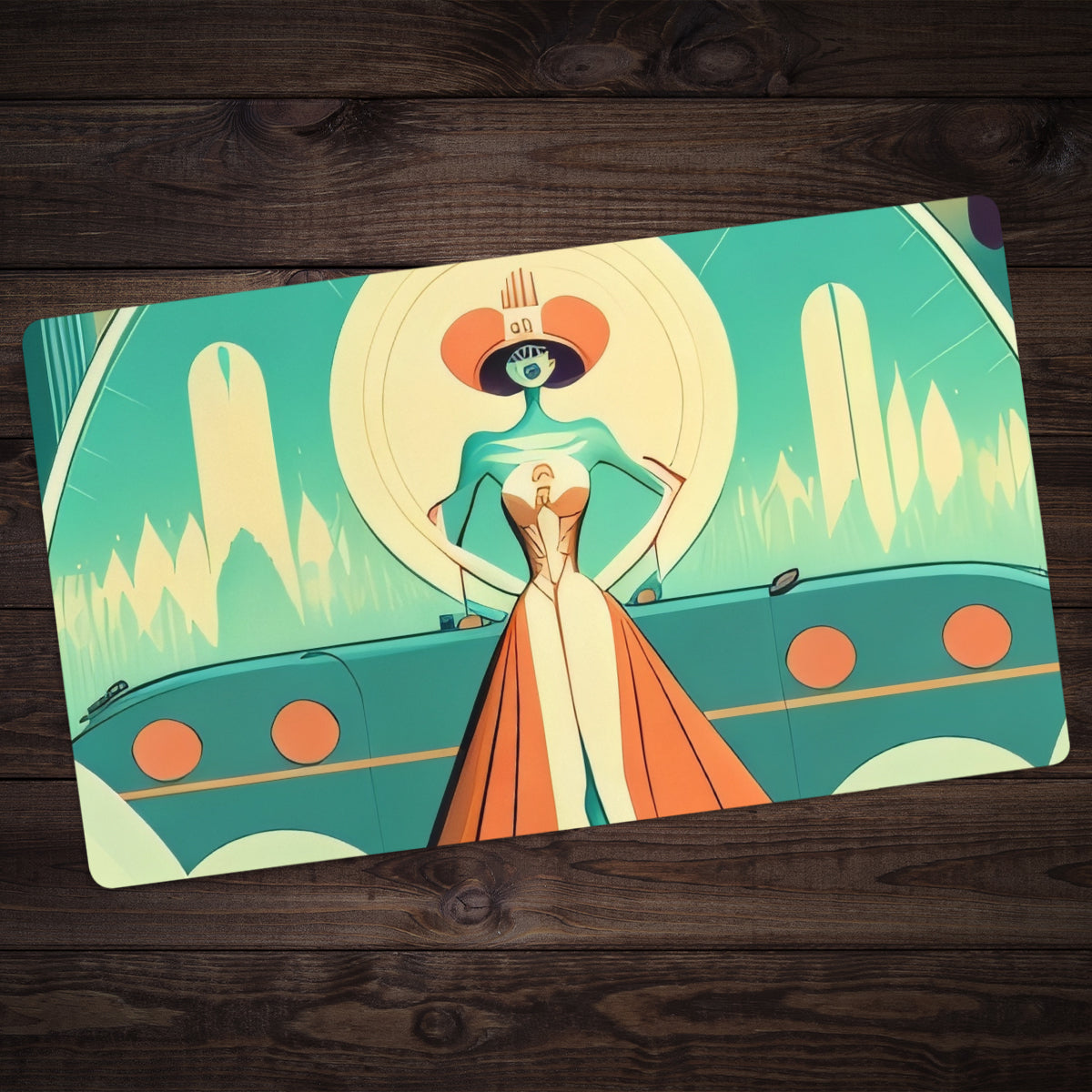 Tech Temptress Playmat - Premium Playmat from Inked Gaming - Just $34.99! Shop now at Game Crave Tournament Store