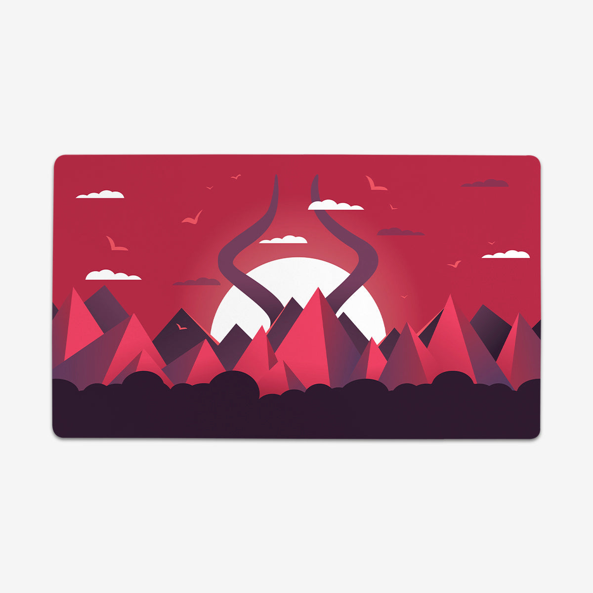 Sunlit Mountains Playmat - Premium Playmat from Inked Gaming - Just $34.99! Shop now at Game Crave Tournament Store