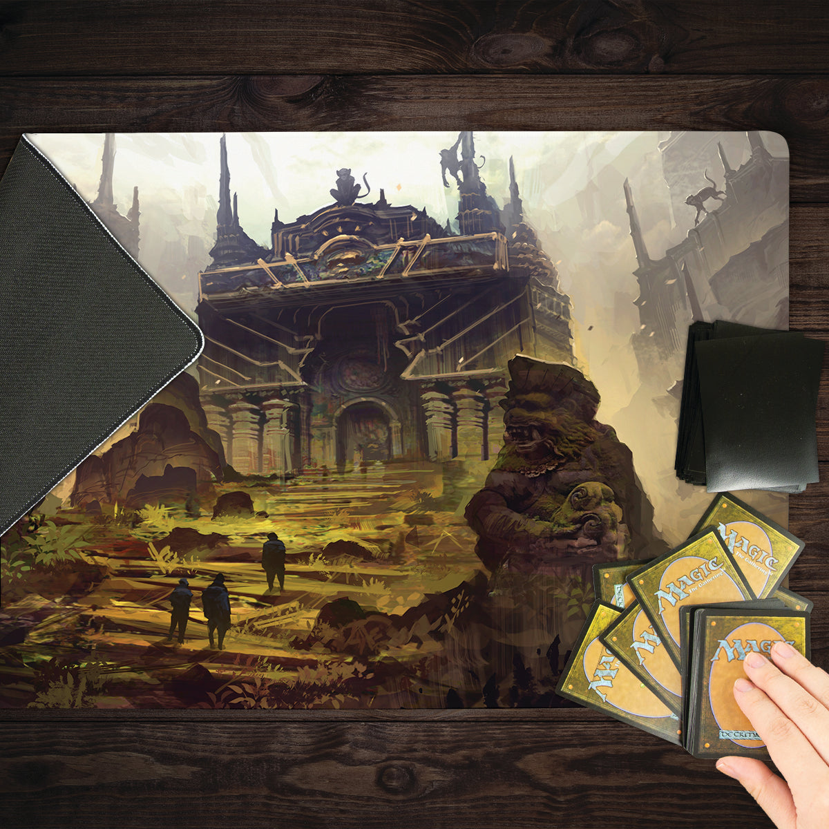 The Forgotten Monkey Temple Playmat - Premium Desk Mat from Inked Gaming - Just $34.99! Shop now at Game Crave Tournament Store