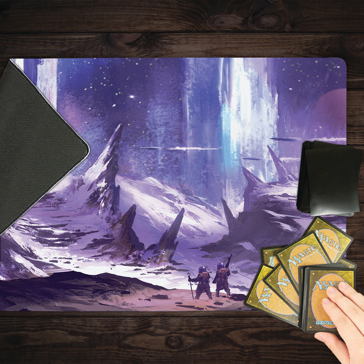 Unexplored Ice Mountain Playmat - Premium Playmat from Inked Gaming - Just $34.99! Shop now at Game Crave Tournament Store