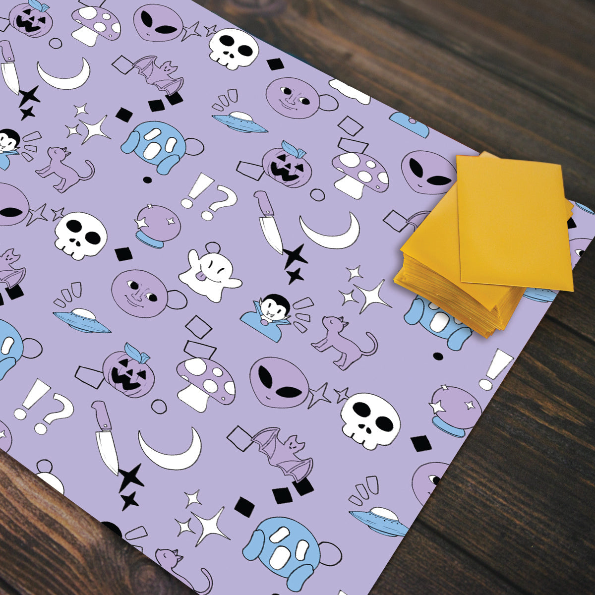 Spooky Emoji Pattern Playmat - Premium Playmat from Inked Gaming - Just $34.99! Shop now at Game Crave Tournament Store