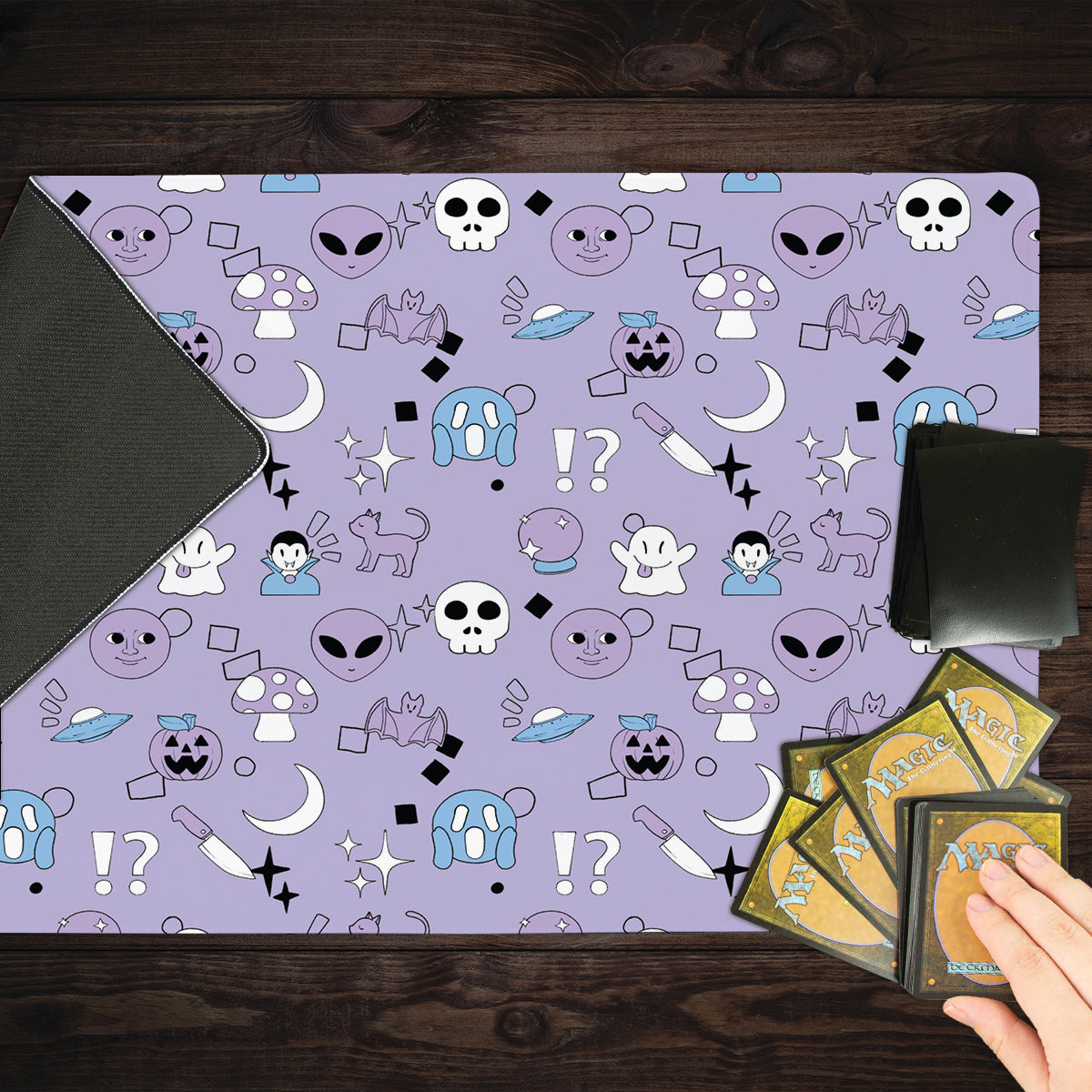 Spooky Emoji Pattern Playmat - Premium Playmat from Inked Gaming - Just $34.99! Shop now at Game Crave Tournament Store