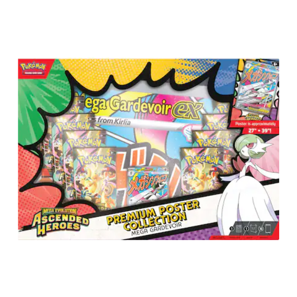 Pokemon TCG - Mega Evolution - Ascended Heroes - Premium Poster Collection - Mega Gardevoir