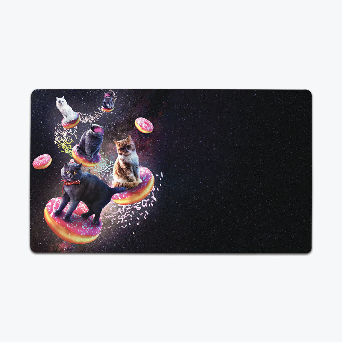 Space Cats Riding Donuts Playmat - Premium Playmat from Inked Gaming - Just $34.99! Shop now at Game Crave Tournament Store