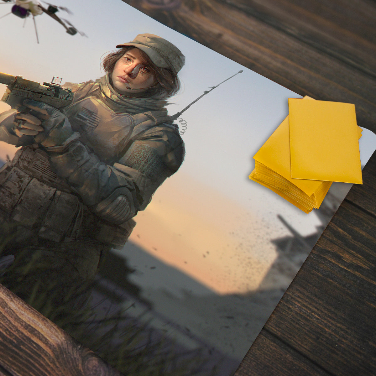Uneasy Playmat - Premium Playmat from Inked Gaming - Just $34.99! Shop now at Game Crave Tournament Store