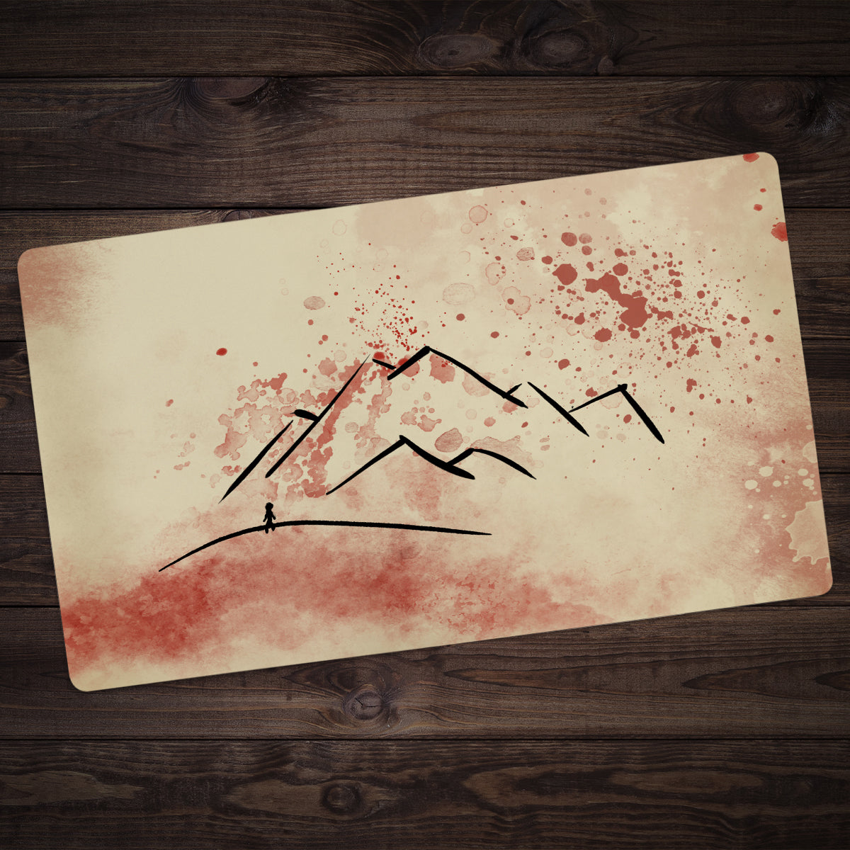 The Fire Mountain Playmat - Premium Playmat from Inked Gaming - Just $34.99! Shop now at Game Crave Tournament Store
