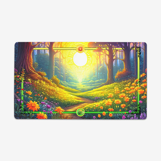 Yellow Flower Path Playmat - Premium Playmat from Inked Gaming - Just $34.99! Shop now at Game Crave Tournament Store