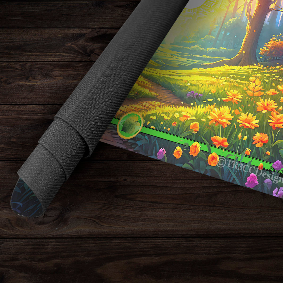 Yellow Flower Path Playmat - Premium Playmat from Inked Gaming - Just $34.99! Shop now at Game Crave Tournament Store