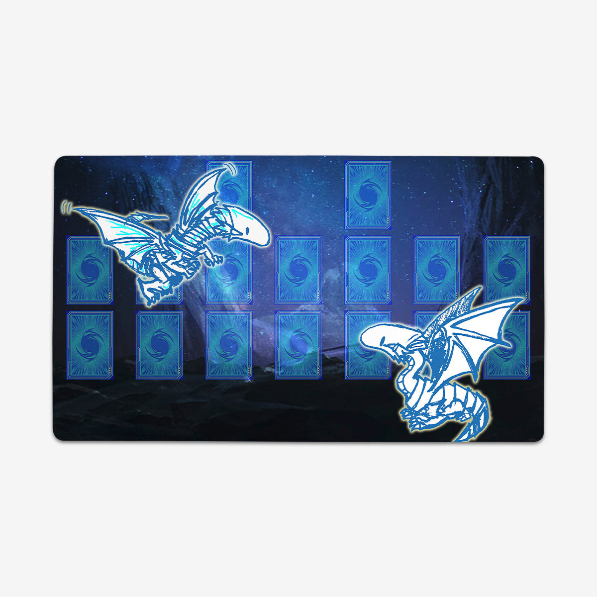 Twin Dragons Playmat - Premium Playmat from Inked Gaming - Just $34.99! Shop now at Game Crave Tournament Store