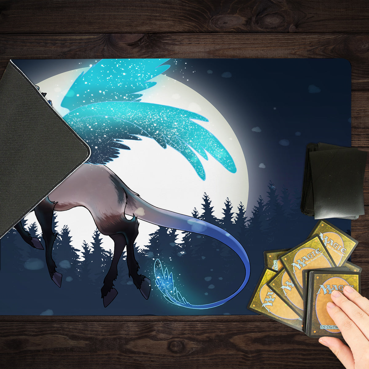 Watchful Enchanted Griffin Playmat - Premium Playmat from Inked Gaming - Just $34.99! Shop now at Game Crave Tournament Store