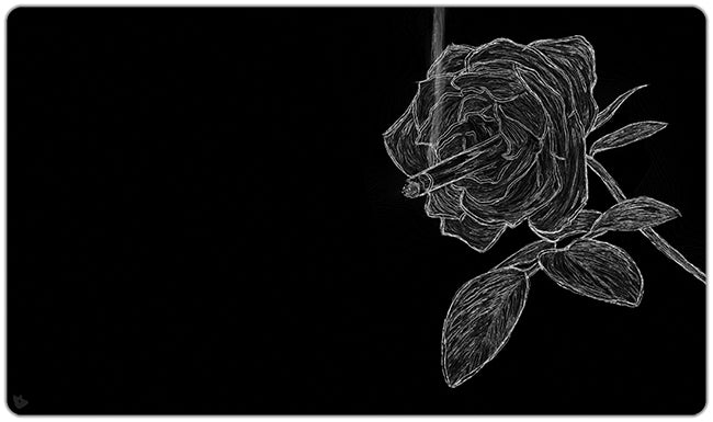 Smoking Rose Playmat - Premium Playmat from Inked Gaming - Just $34.99! Shop now at Game Crave Tournament Store