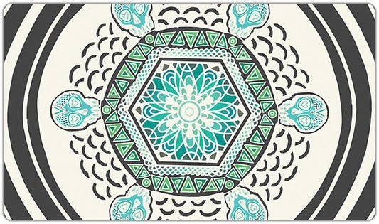 White Skull Mandala Playmat - Premium Playmat from Inked Gaming - Just $34.99! Shop now at Game Crave Tournament Store