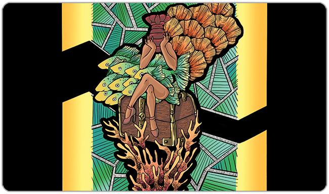 Woman Under the Sea Playmat - Premium Playmat from Inked Gaming - Just $34.99! Shop now at Game Crave Tournament Store