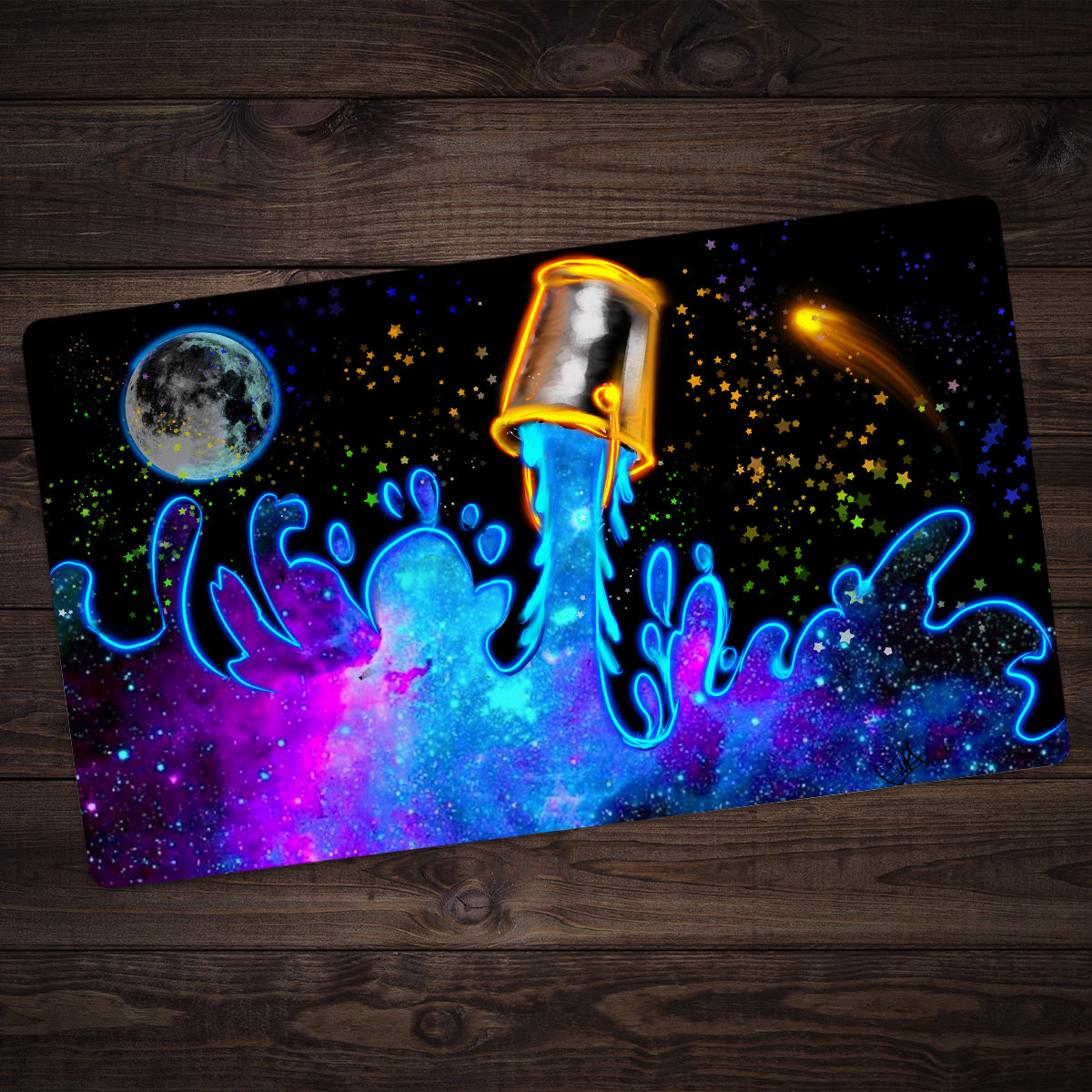 Space Bucket Playmat - Premium Playmat from Inked Gaming - Just $34.99! Shop now at Game Crave Tournament Store