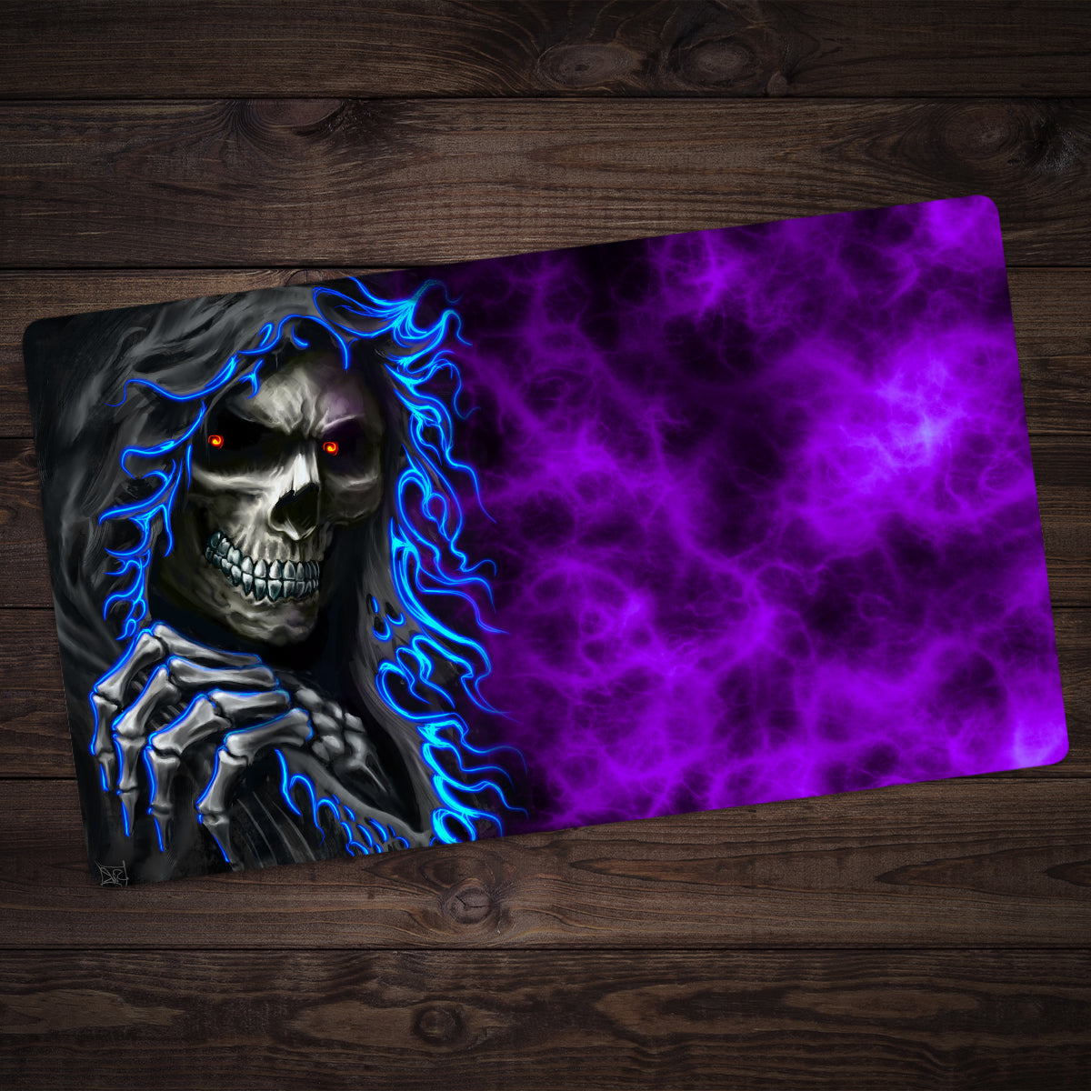 The Skeleton Reaper Playmat - Premium Playmat from Inked Gaming - Just $34.99! Shop now at Game Crave Tournament Store
