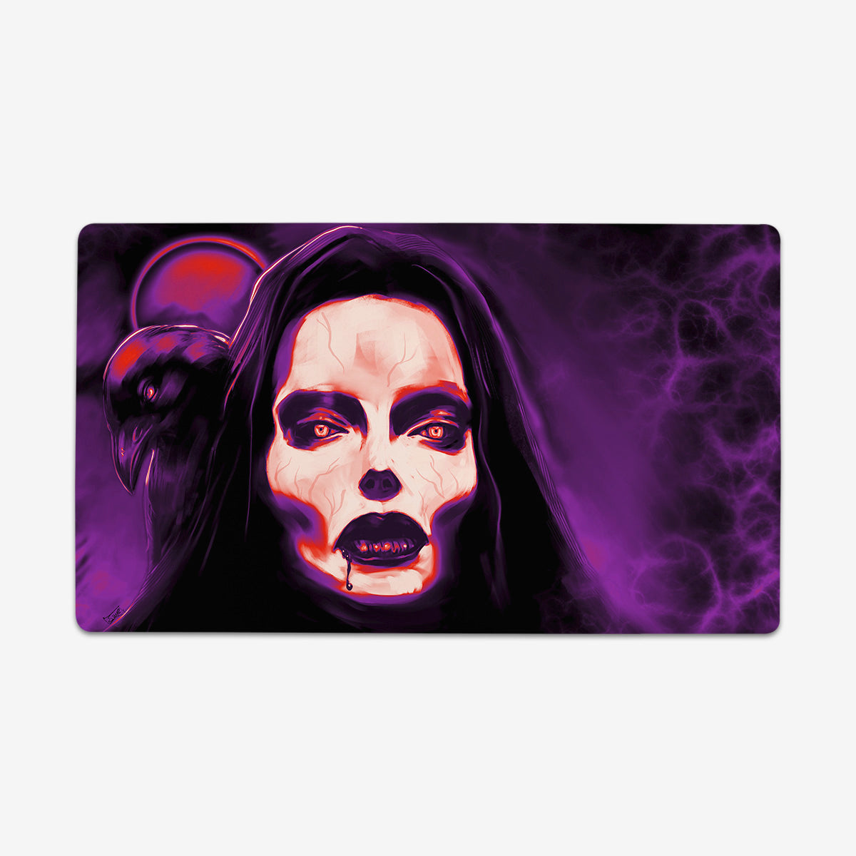 Vampire Raven Playmat - Premium Playmat from Inked Gaming - Just $34.99! Shop now at Game Crave Tournament Store
